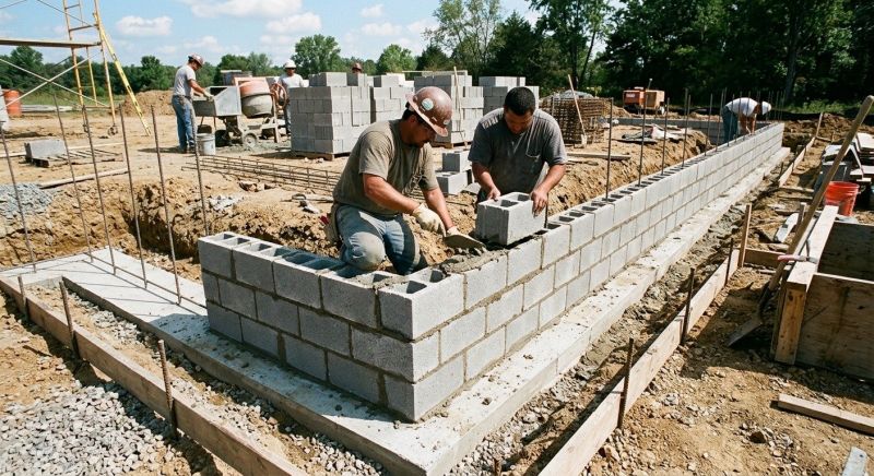 Block Foundation Installation in Boston, MA