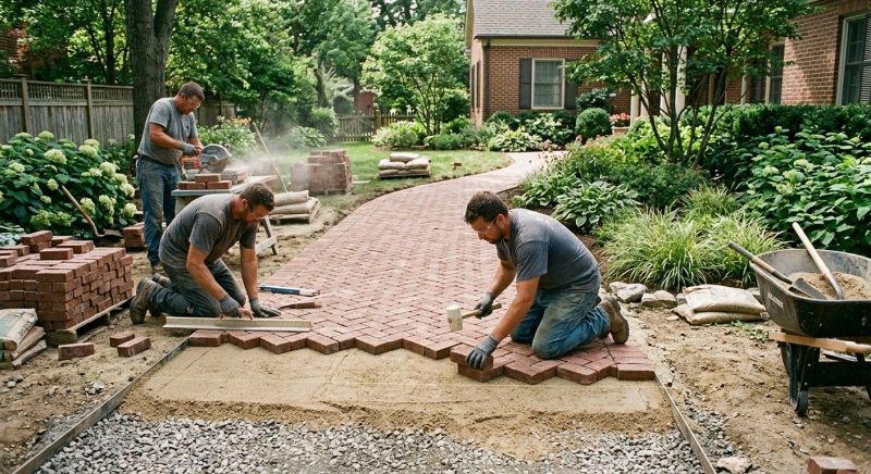 Brick Paving Installation in West Hartford, CT